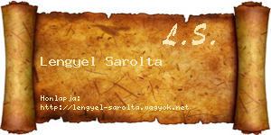 Lengyel Sarolta névjegykártya
